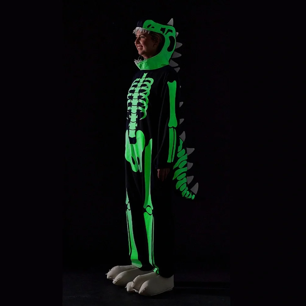 Dino Skeleton Glow-in-Dark Adult Costume - PB